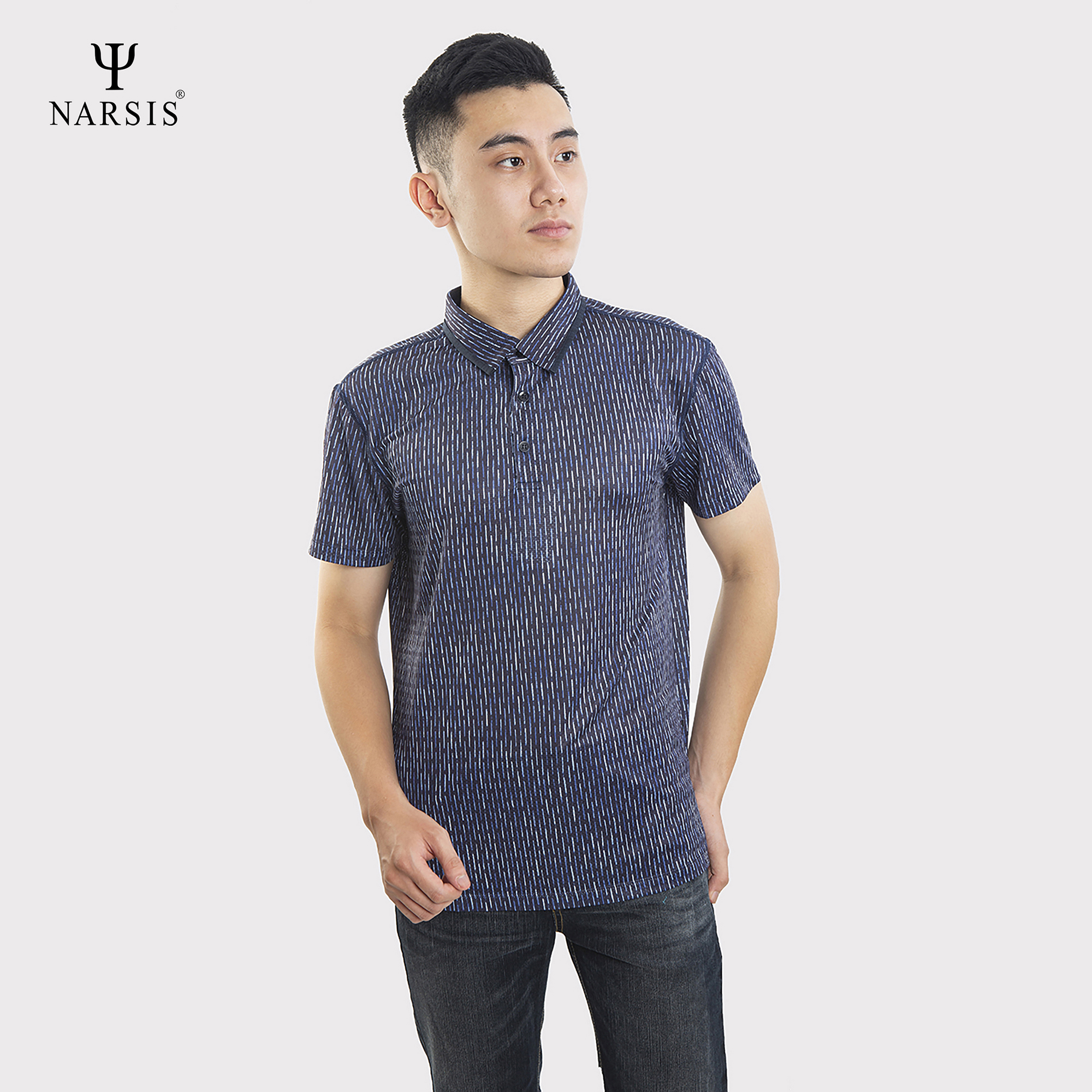 ÁO POLO CÓ CỔ NAM D0013 NARSIS VẢI COTTON SPANDEX CO GIÃN, THOÁNG MÁT, CHẤT LIỆU CHỐNG NHĂN, ĐÀN ..._thumbnail_4