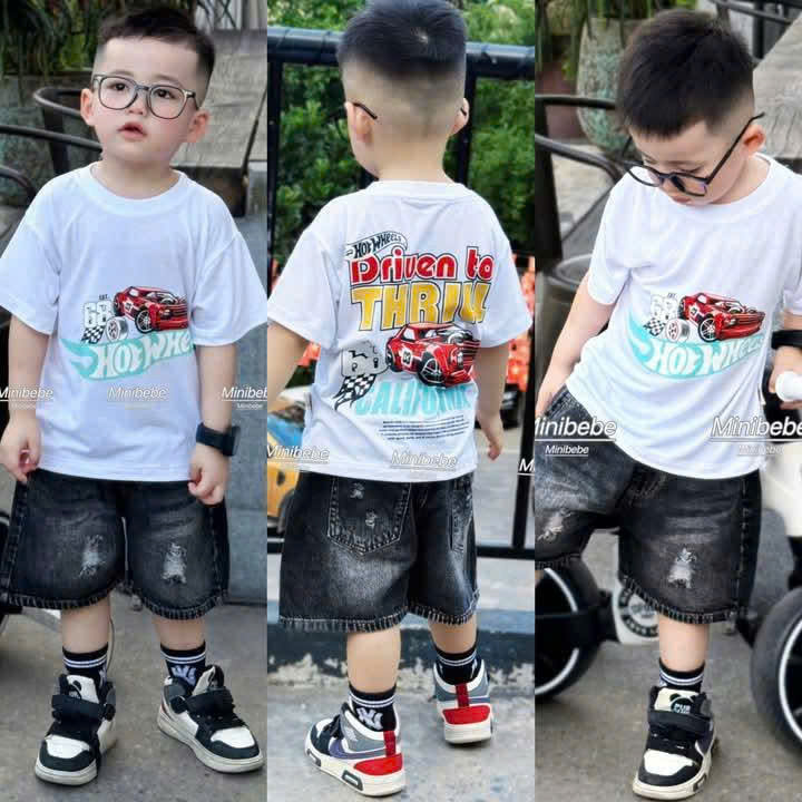 M07 BỘ CỘC QUẦN BÒ ÁO TRẮNG Ô TÔ ĐỎ SỐ 68- A116.817