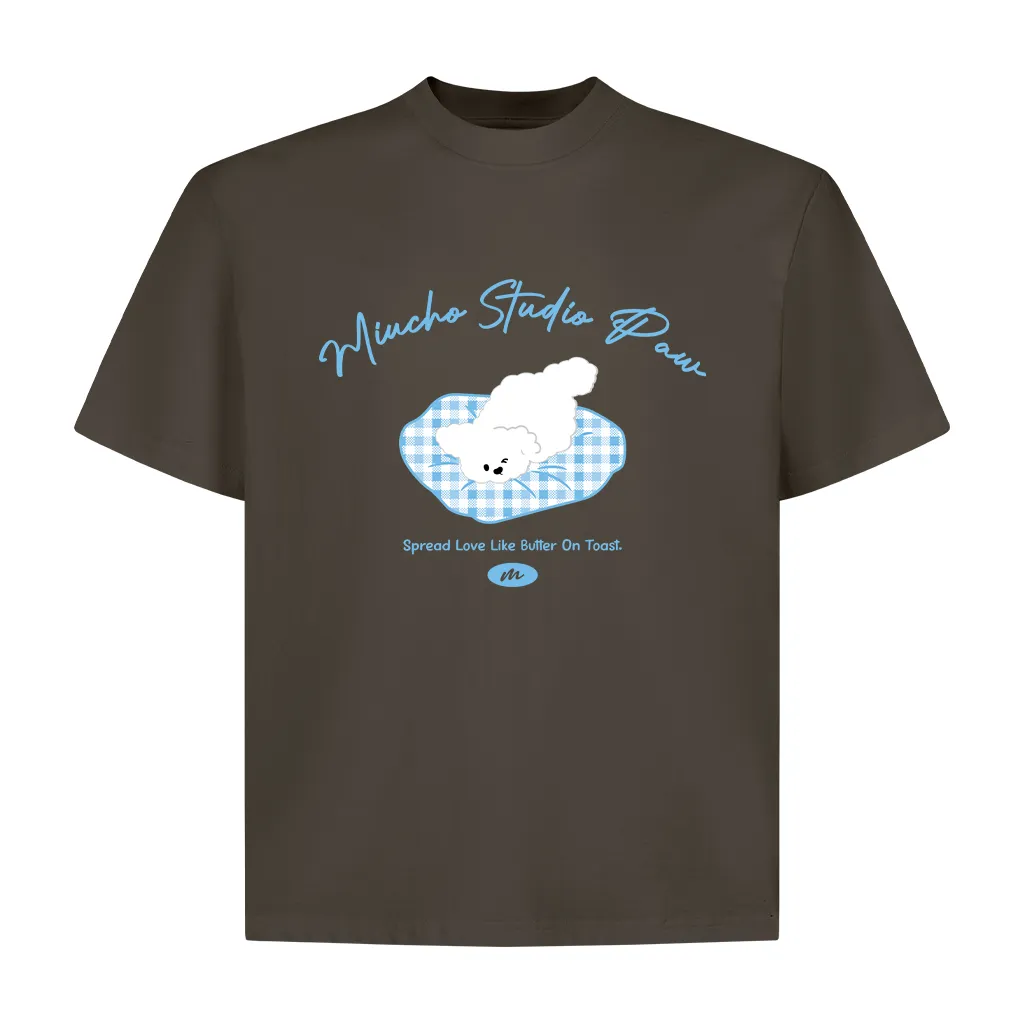 Áo thun boxy hình gấu dễ thương nhiều màu 2547 Miucho vải cotton thoáng mát phong cách Hàn Quốc_thumbnail_12