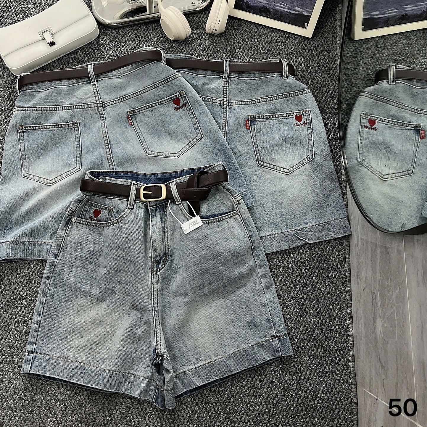 Quần short jean ngố thêu tim bigsize QSJ050 dành cho nàng mũm mĩm từ 55-90kg_thumbnail_16
