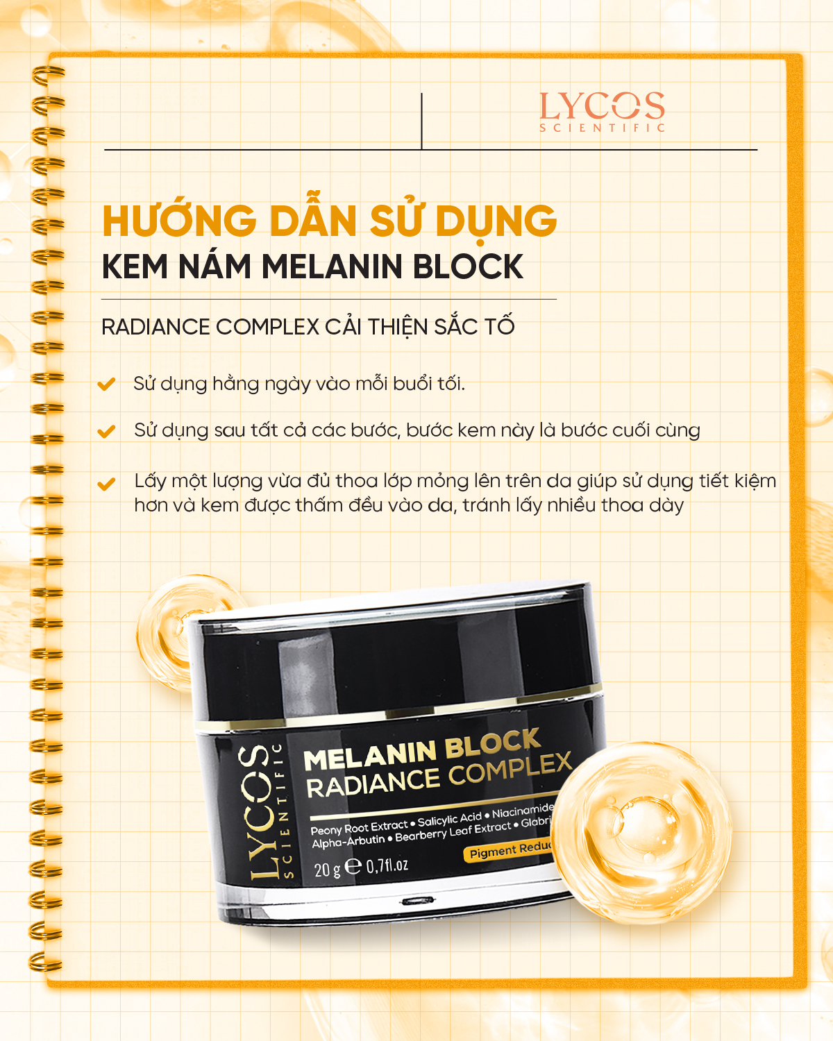 Combo Cải Thiện Nám Lycos – Peel Da AHA BHA + Kem Nám Đêm – Làm Đều Màu, Hỗ Trợ Làm Mờ Thâm Nám_thumbnail_4