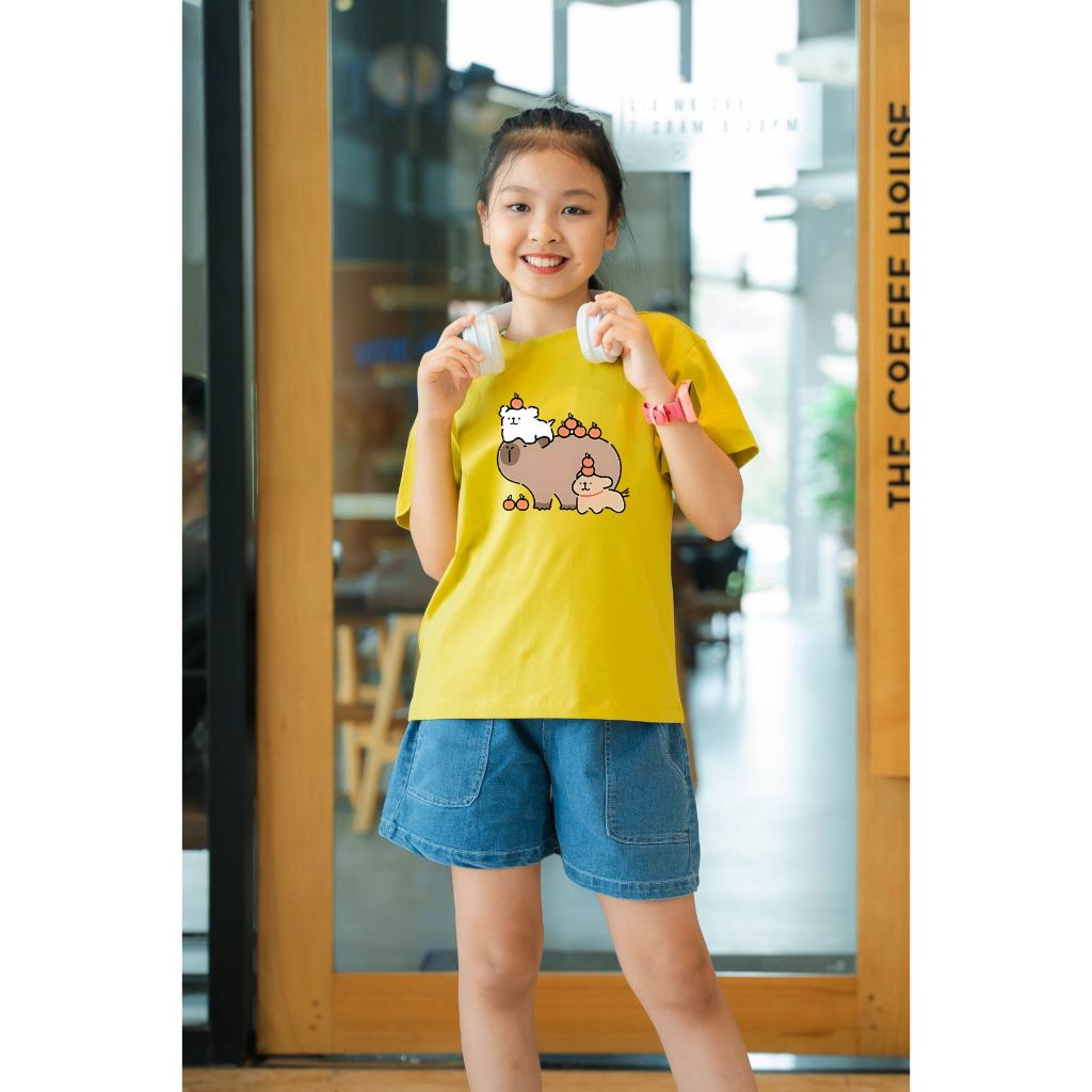 Áo thun capyabara và 2 cún cho bé gái  từ 15-40kg - Áo thun bé gái Loza Kids AT2770_thumbnail_11