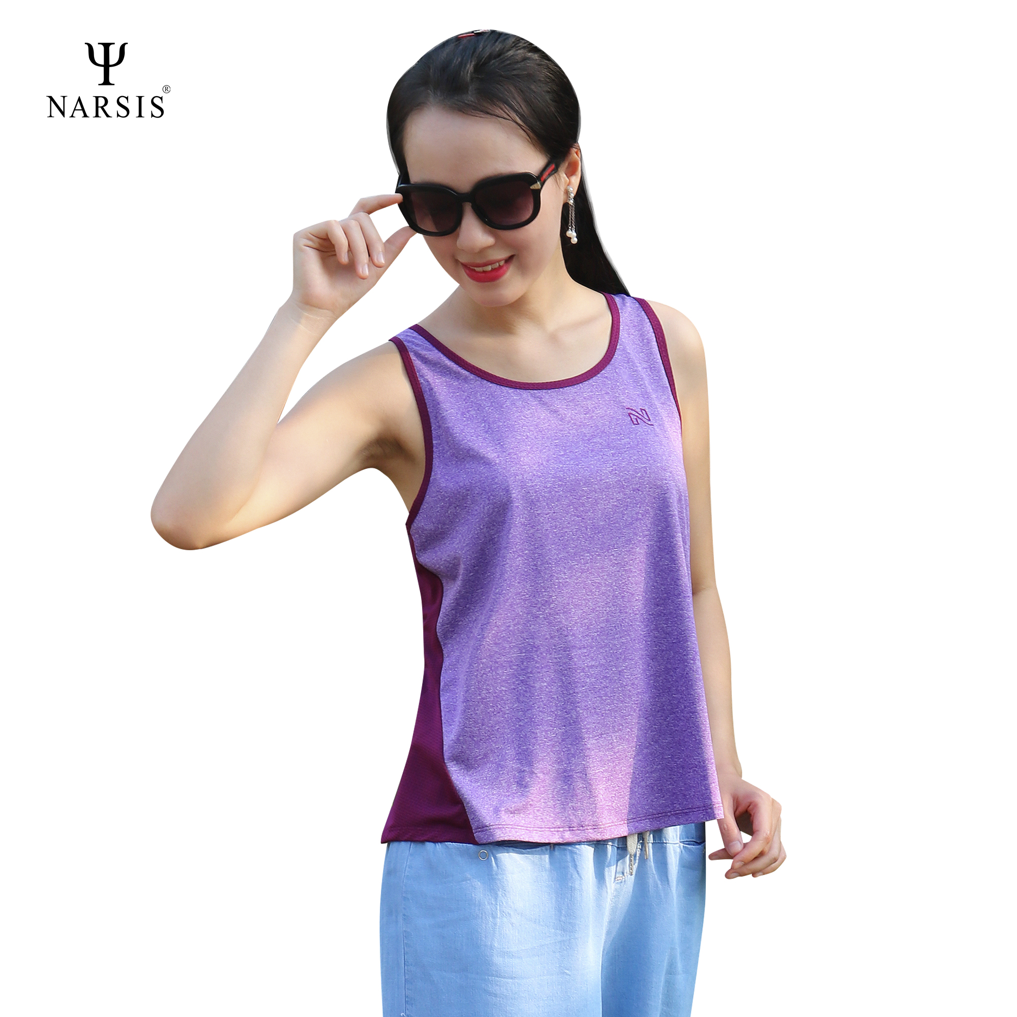 ÁO KIỂU NỮ L8005 NARSIS CHẤT LIỆU THOÁNG MÁT, DỄ CHỊU, THOẢI MÁI CẢ NGÀY, DỄ VẬN ĐỘNG_thumbnail_0