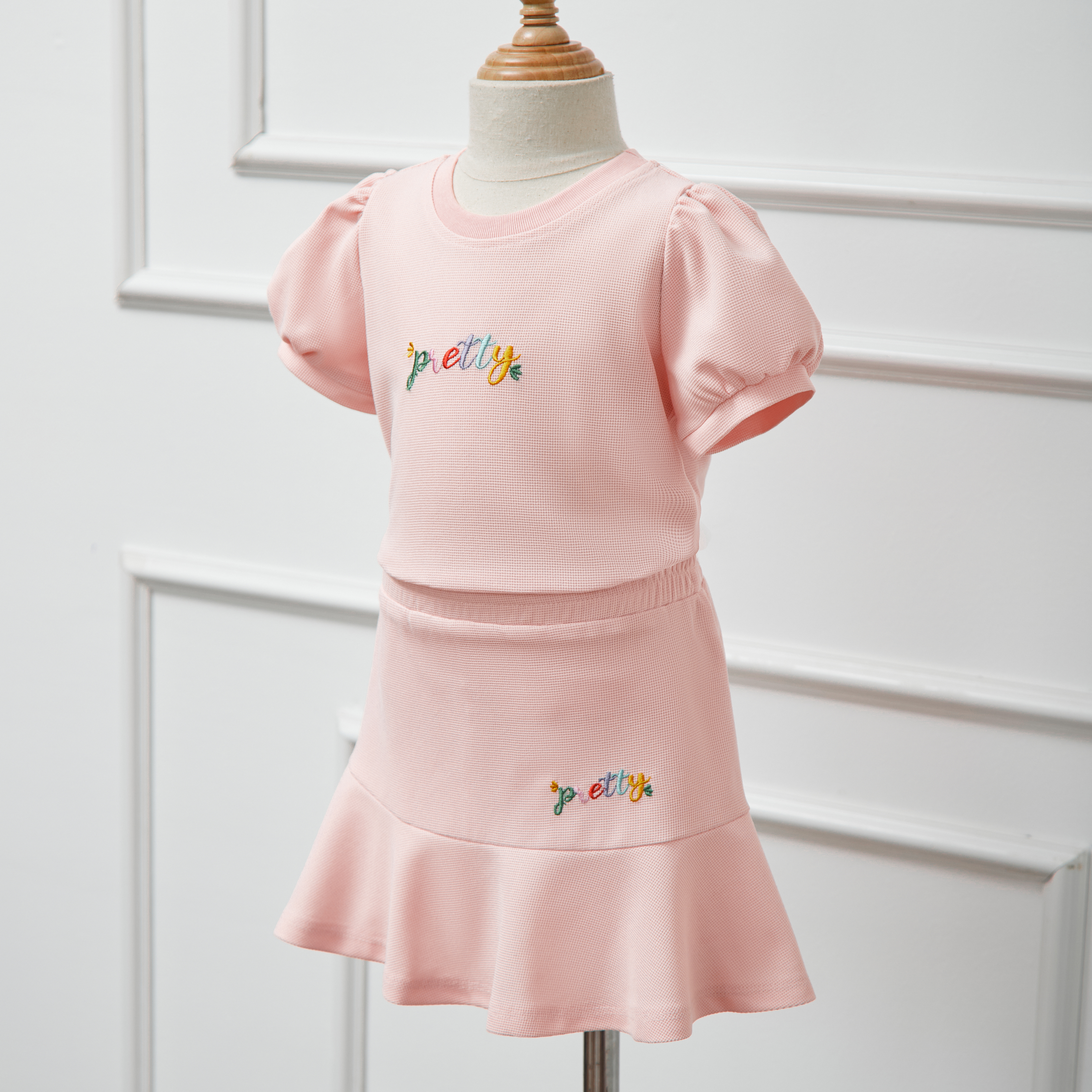 Bộ áo tay bồng chân váy thêu Pretty_thumbnail_0