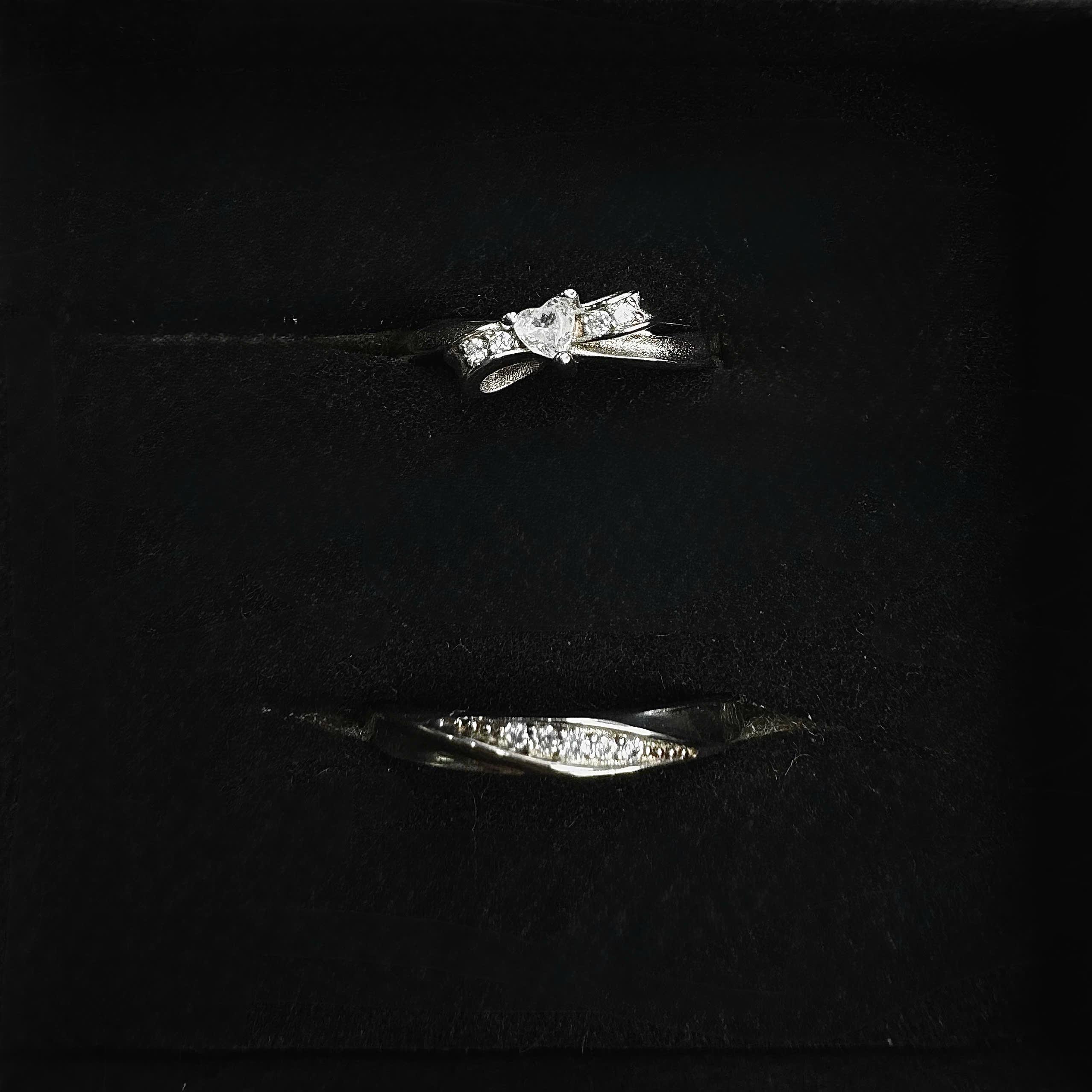 Nhẫn cặp bạc xi kim nơ và vòng đá_thumbnail_3