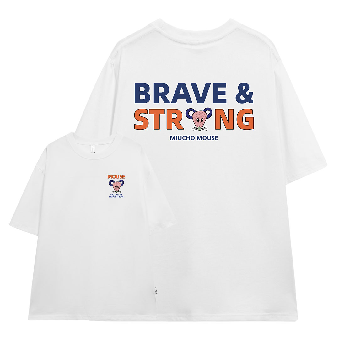 Áo thun nữ form rộng 12 con giáp tuổi Tí ( tuổi chuột) ATD420 Miucho cotton cổ tròn in graphic_thumbnail_0