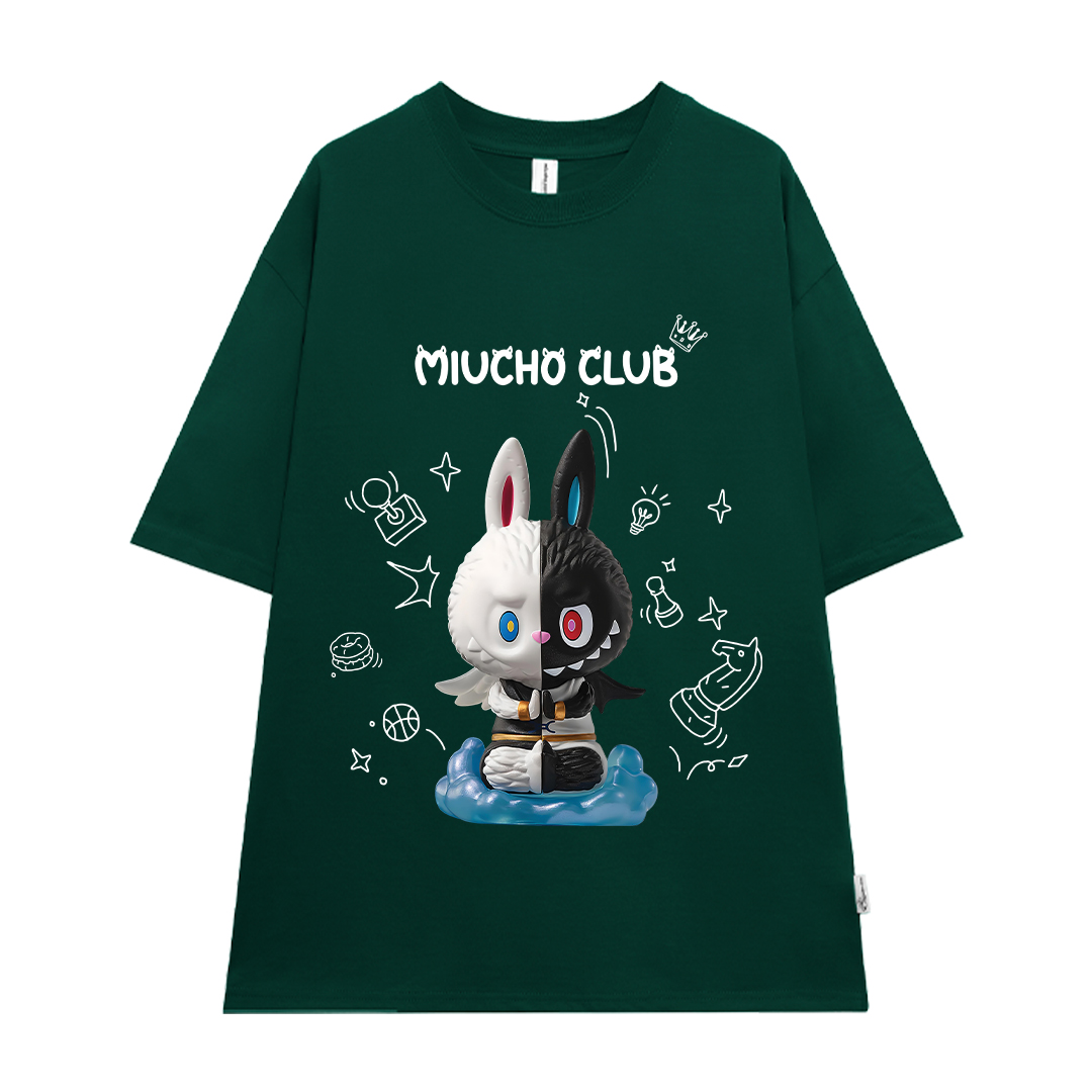 Áo phông labubu form rộng unisex ATD1441 Miucho tay ngắn cổ tròn in mix_thumbnail_0