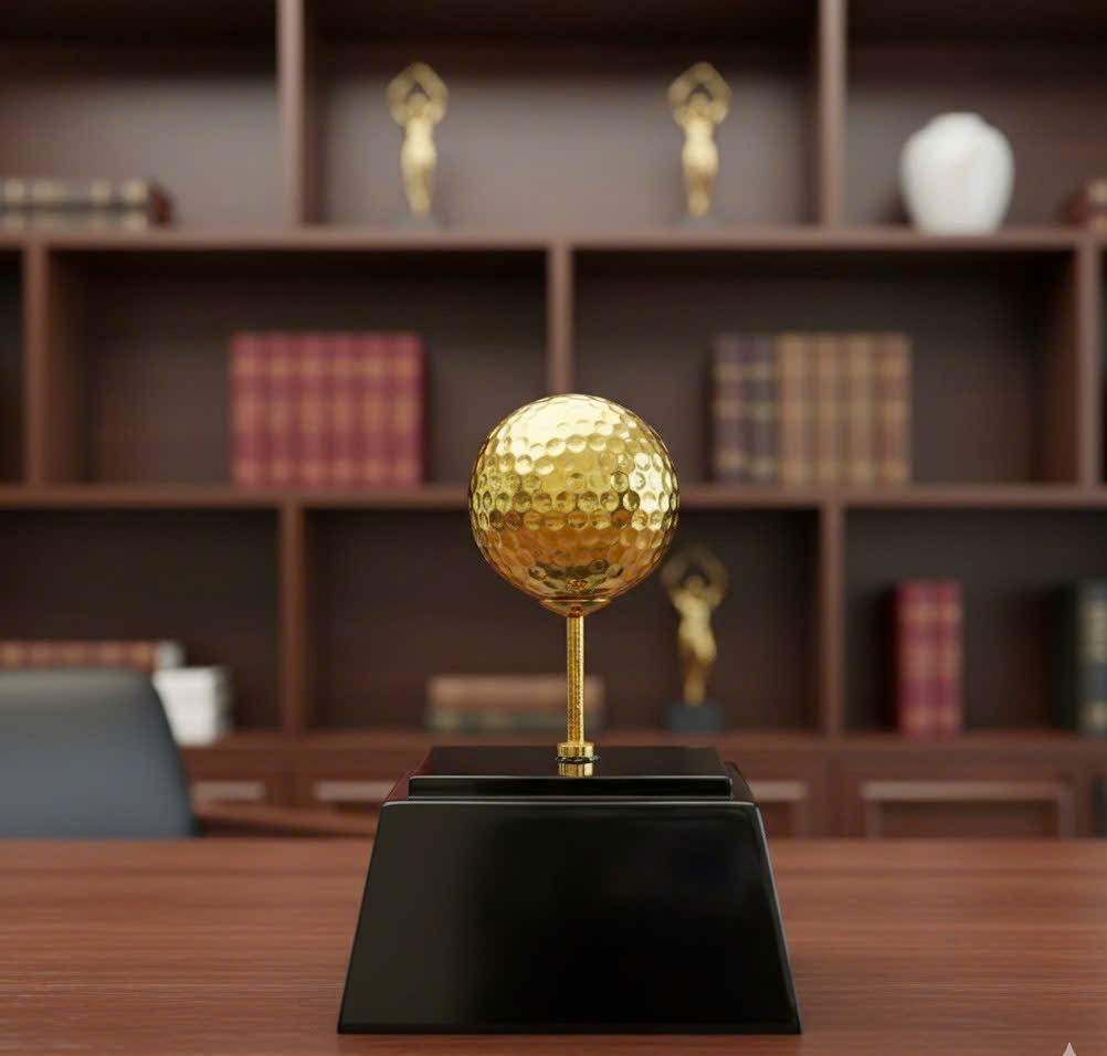 Quả bóng golf mạ vàng cao cấp 