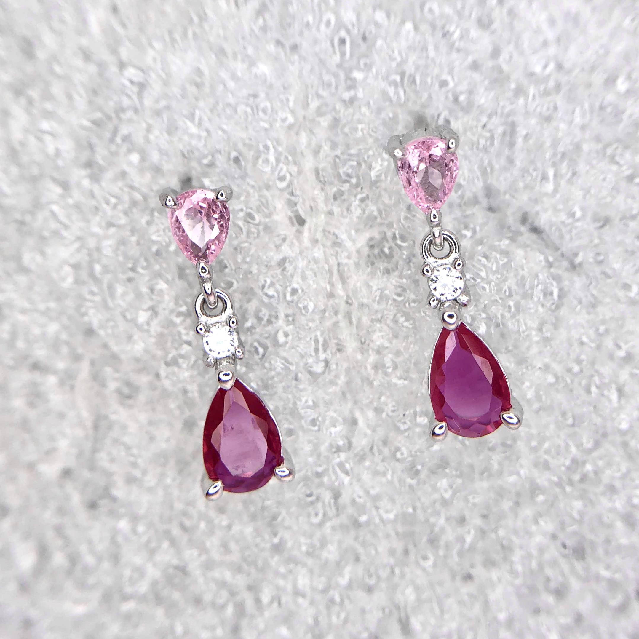 Khuyên kiểu bạc xi kim đá hồng rơi_thumbnail_1