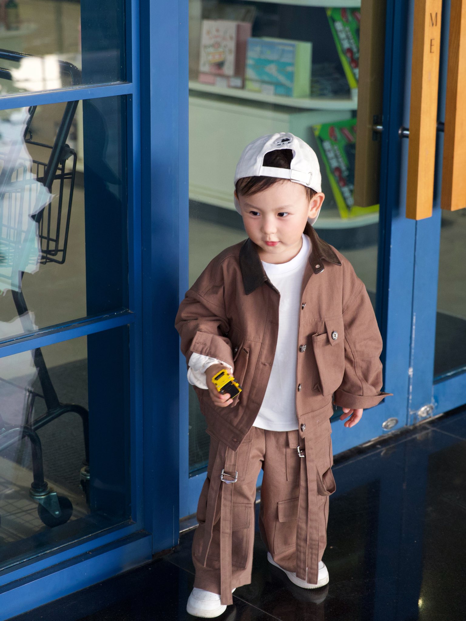 Áo khoác kaki phối cổ da cho bé_thumbnail_3