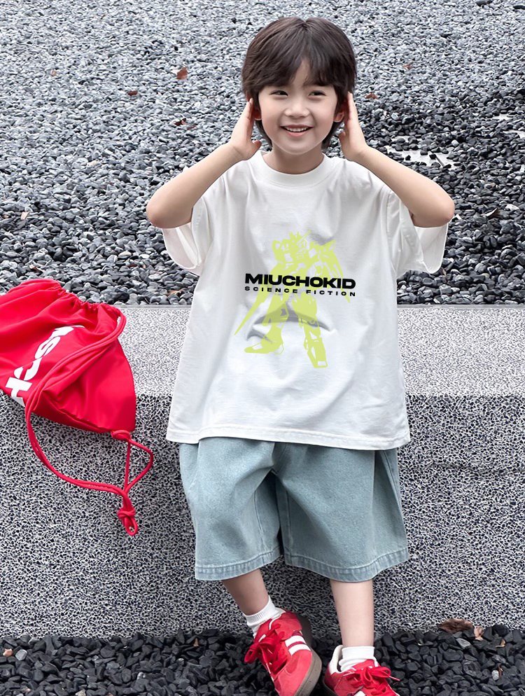 Áo thun bé trai form rộng đi chơi đi học AED2420 Miucho Kid vải cotton thoáng mát in mix_thumbnail_2