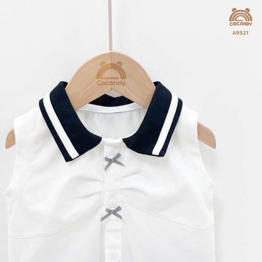 Áo cộc TRẮNG polo sát nách 3 nơ_thumbnail_2