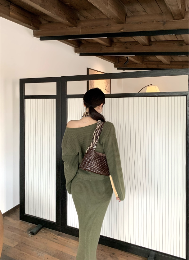 Set Len Gân Dài – Cardigan Trễ Vai Thanh Lịch_thumbnail_4