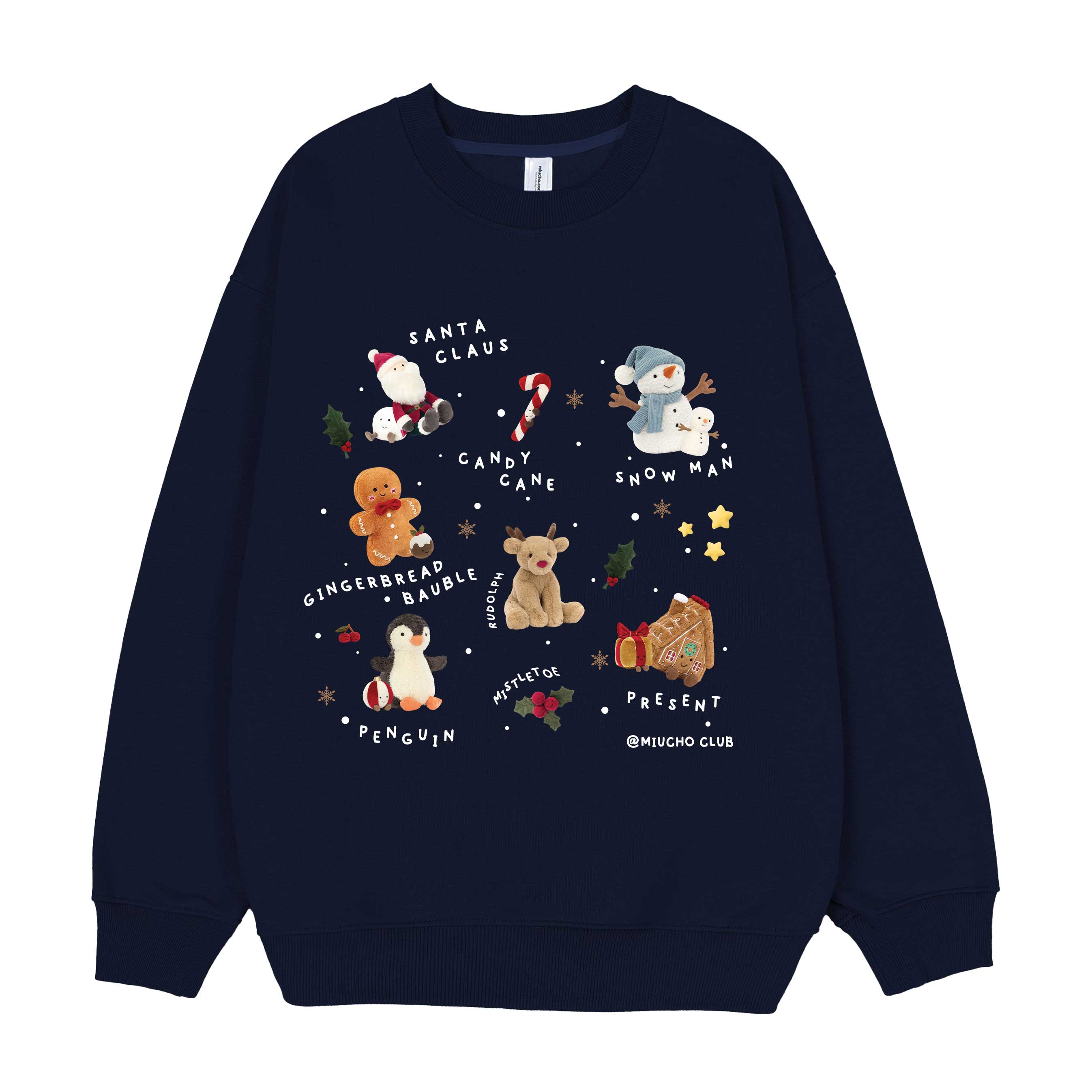 Áo sweater nam nữ giáng sinh noel form rộng vải nỉ chân cua STD1719 Miucho in mix_thumbnail_13