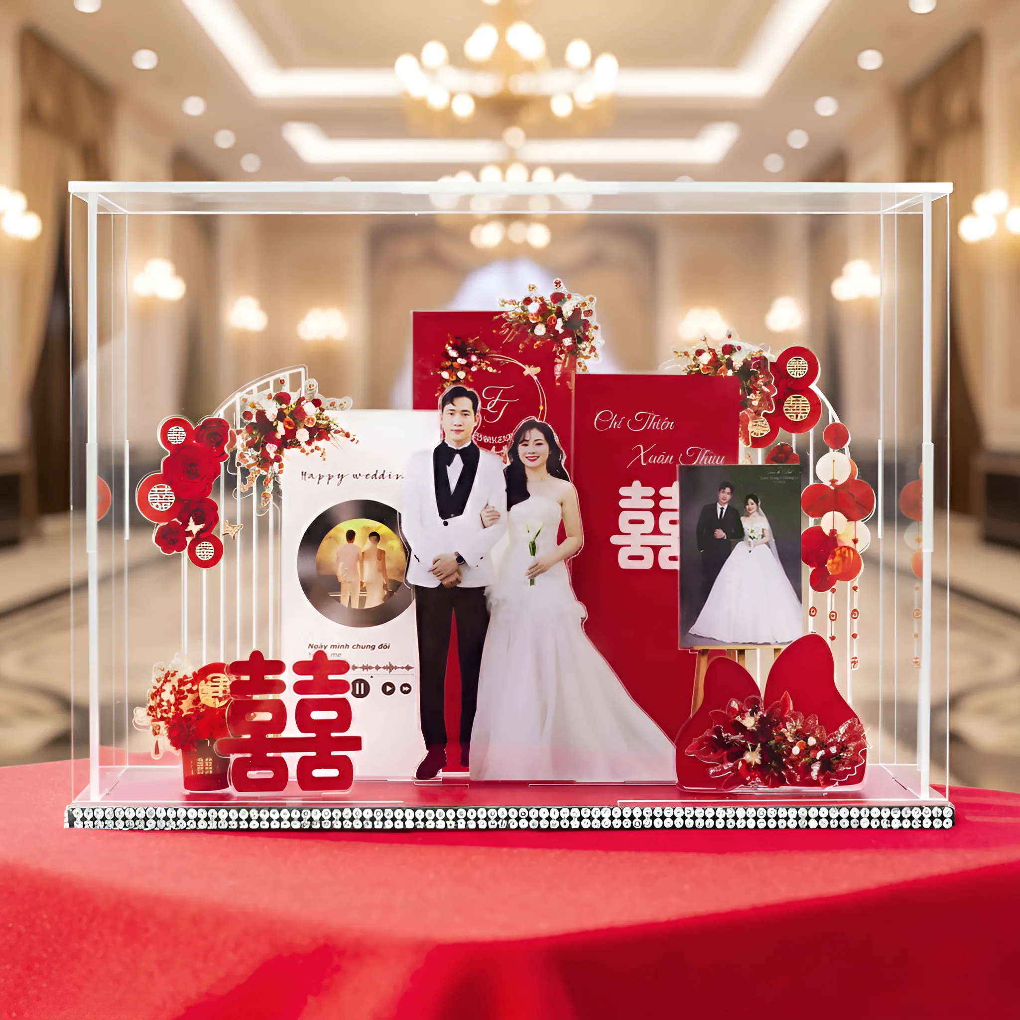 Standee Đám Cưới – Mô Hình Mica 3D Trang Trí, In Ảnh Theo Yêu Cầu, Quà Cưới Decor (Tặng Hộp+ Túi) - Size tính theo chiều ngang_thumbnail_14