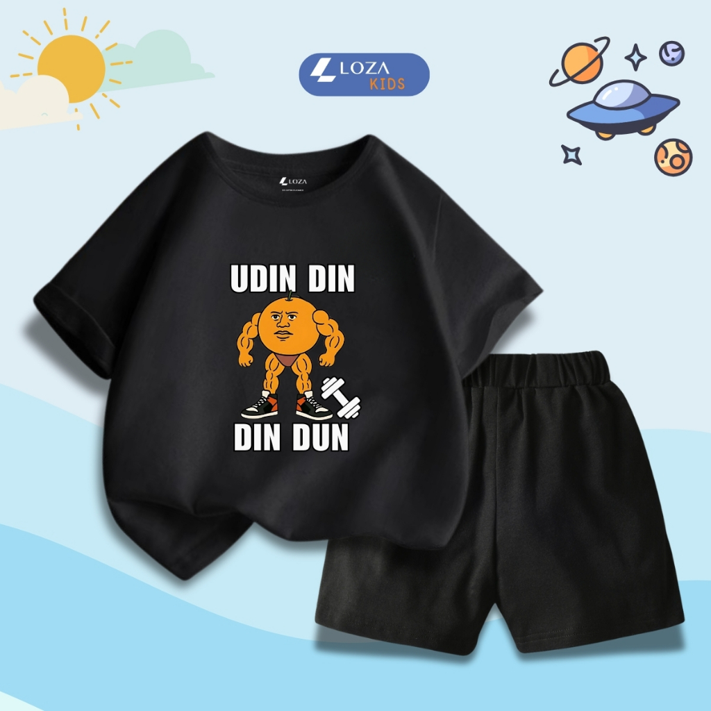 Bộ đồ bé trai in hình 'UDIN DIN DIN DUN' - Loza Kids SB414_thumbnail_1