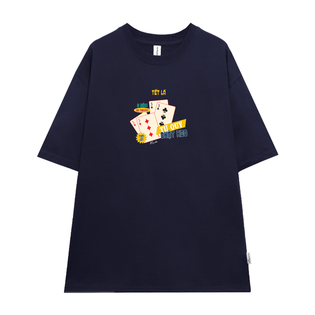 Áo thun TẾT LÀ form rộng cổ tròn chất vải cotton 4c thoáng mát Miucho BST in mix_thumbnail_25