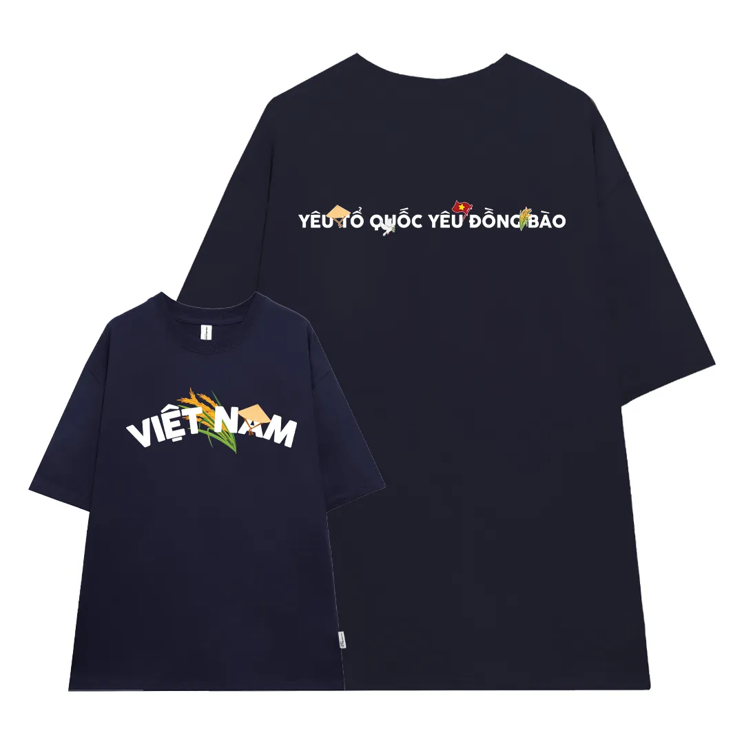 Áo thun Việt Nam tôi yêu form rộng 2505 Miucho vải cotton thoáng mát cổ tròn in mix_thumbnail_10