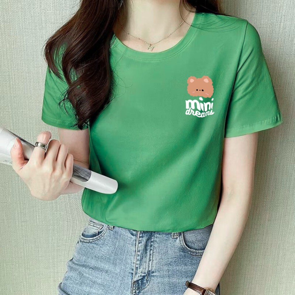 [Form Vừa] Áo phông nữ Loza chất liệu thun cotton mềm mịn in hình gấu - Mã VT7894_thumbnail_3