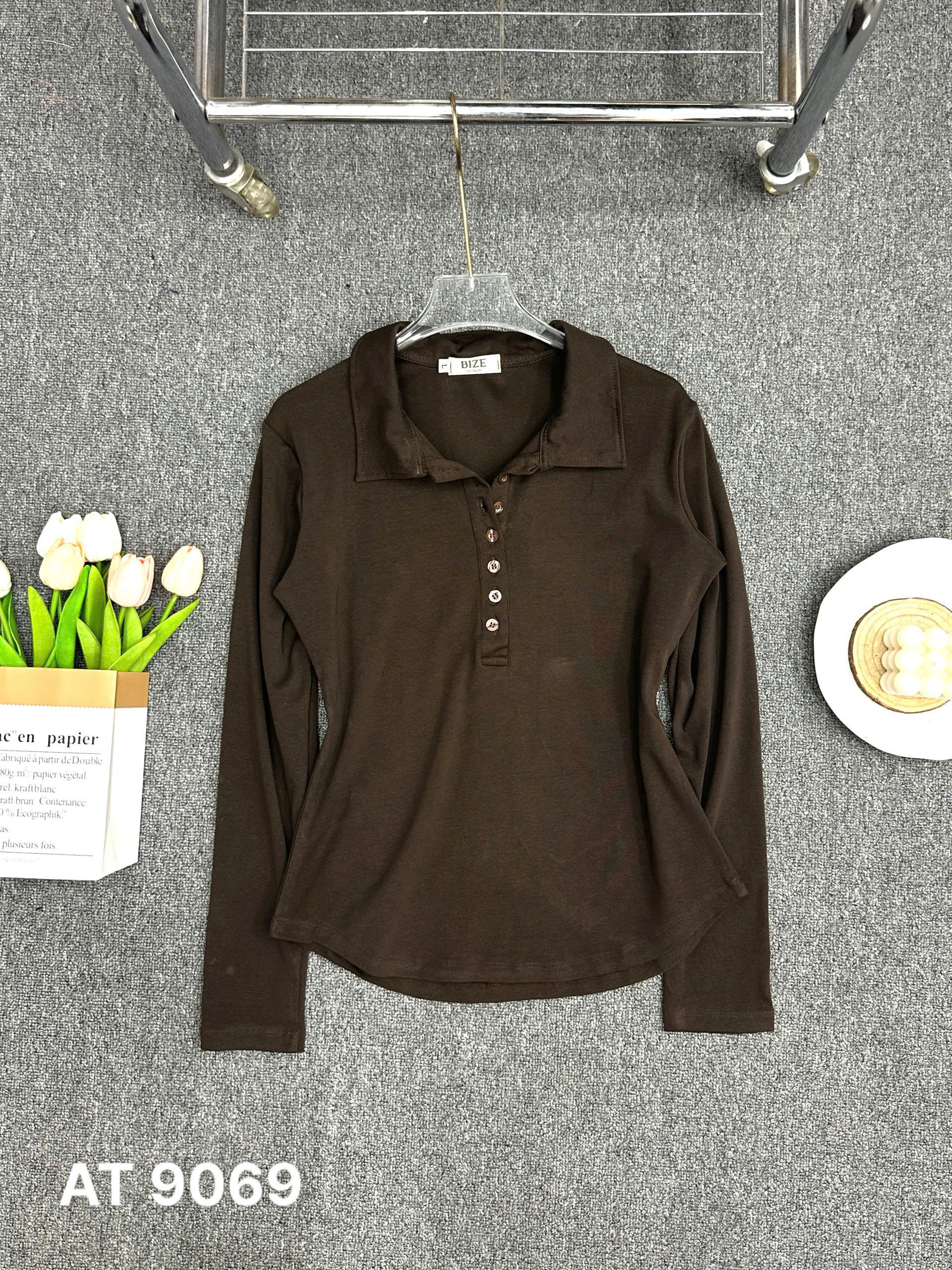 BIGIZE- Áo thun tay dài cổ bẻ T- AT9069_thumbnail_11