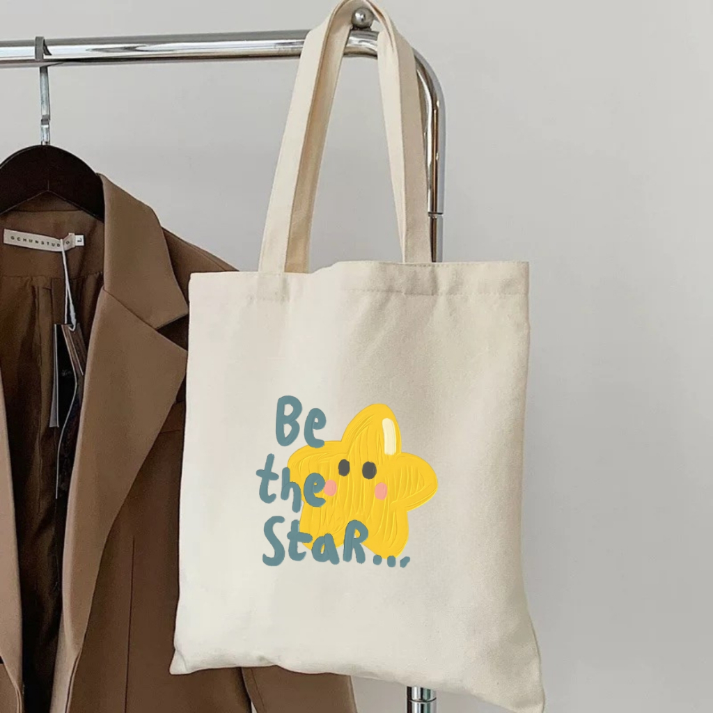 Túi tote vải canvas đeo vai hình nơ, hoa đẹp có khóa kéo và ngăn phụ We Tee - WTU02_thumbnail_17