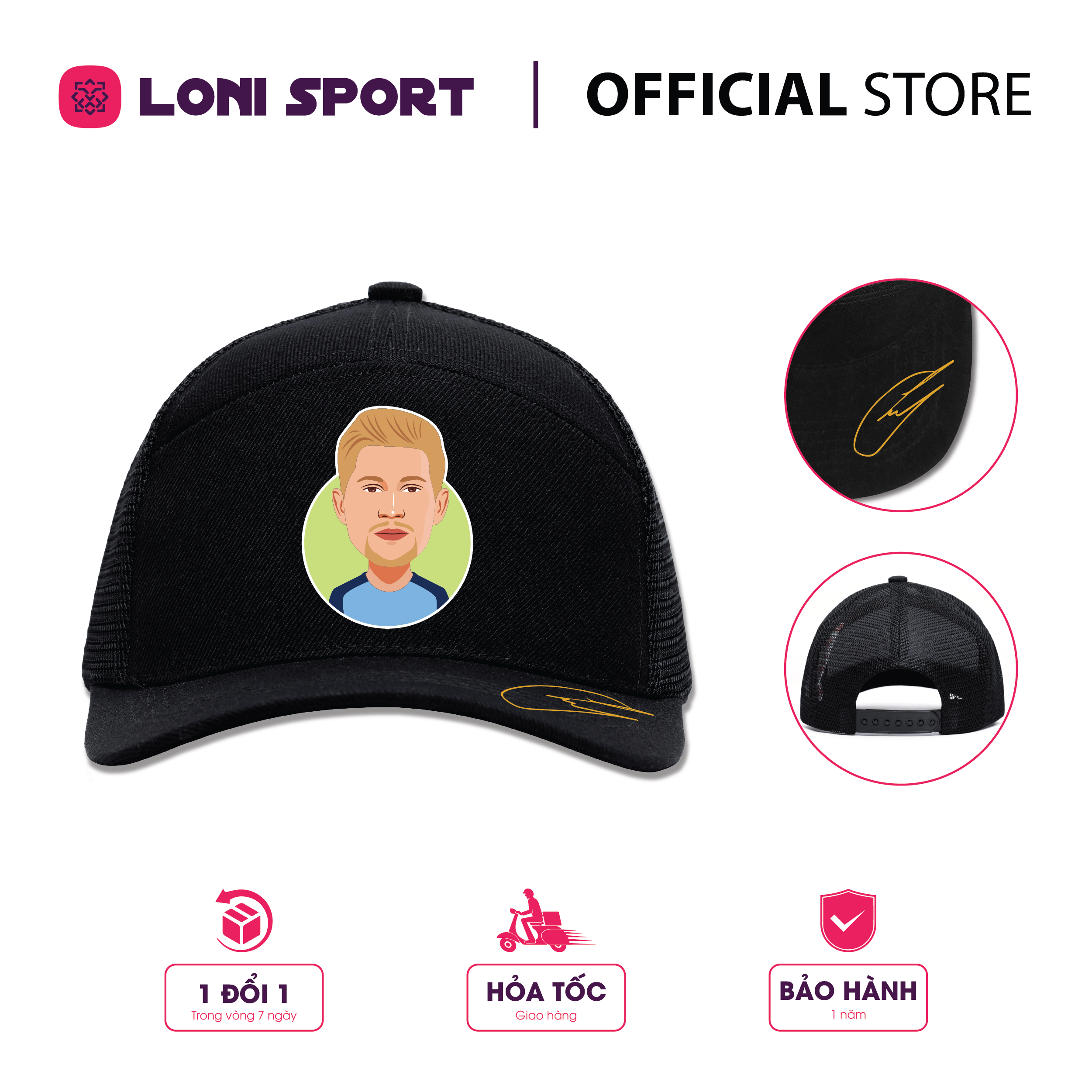 Nón lưỡi trai phối lưới - đen_thumbnail_11