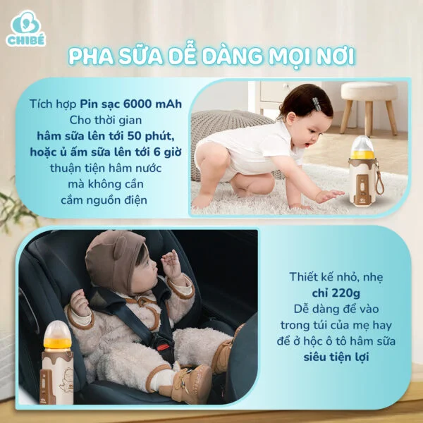 MÁY HÂM BÌNH SỮA DI ĐỘNG CHIBÉ WARM3 CB021_thumbnail_5