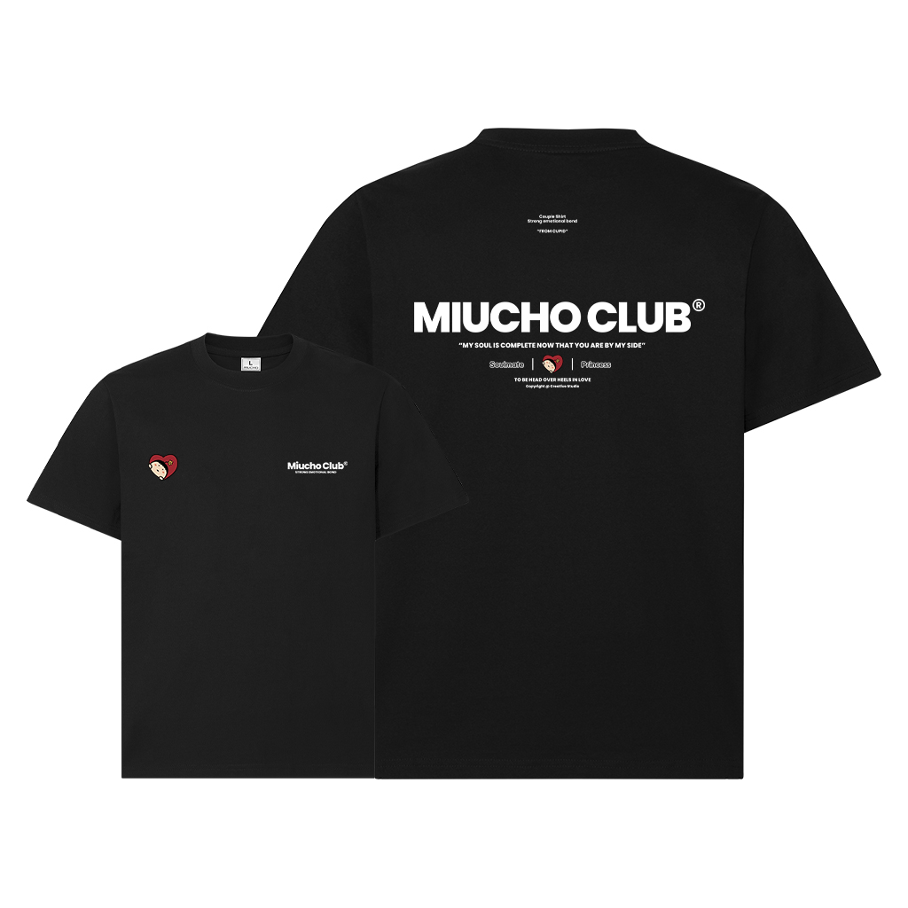 Áo phông đôi nam nữ form rộng 1955 Miucho Club cổ tròn vải cotton 2c 250gsm dày dặn in typography_thumbnail_10