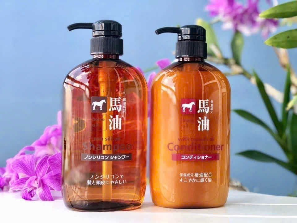 Combo Dầu gội, xả chiết xuất từ mỡ ngựa Oil Horse (Non Silicon) 600ml_thumbnail_3
