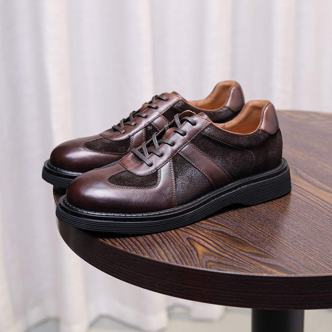Giày công sở nam 2025, da bò lớp đầu tiên, phong cách Anh Quốc, cổ thấp, đế dày, thời trang và thoải mái_thumbnail_6