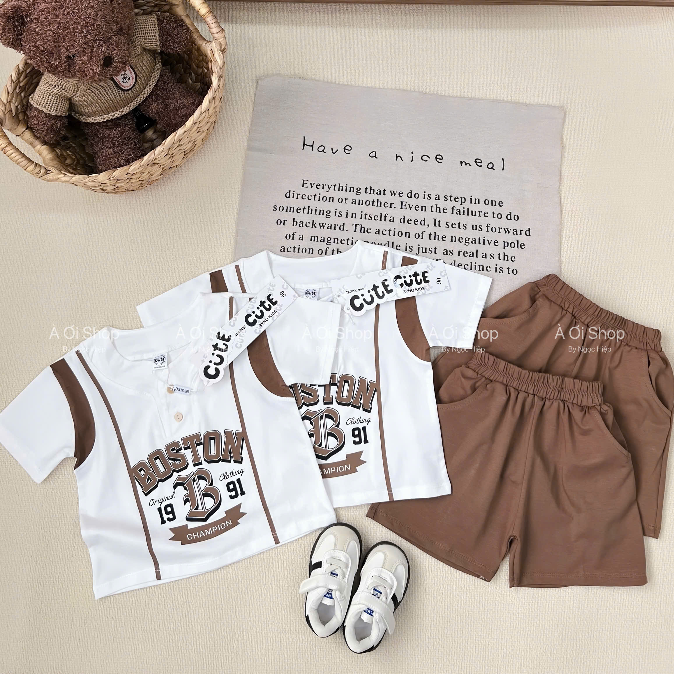 M13 BỘ CỘC BOSTON CHỮ NÂU- A117.1796