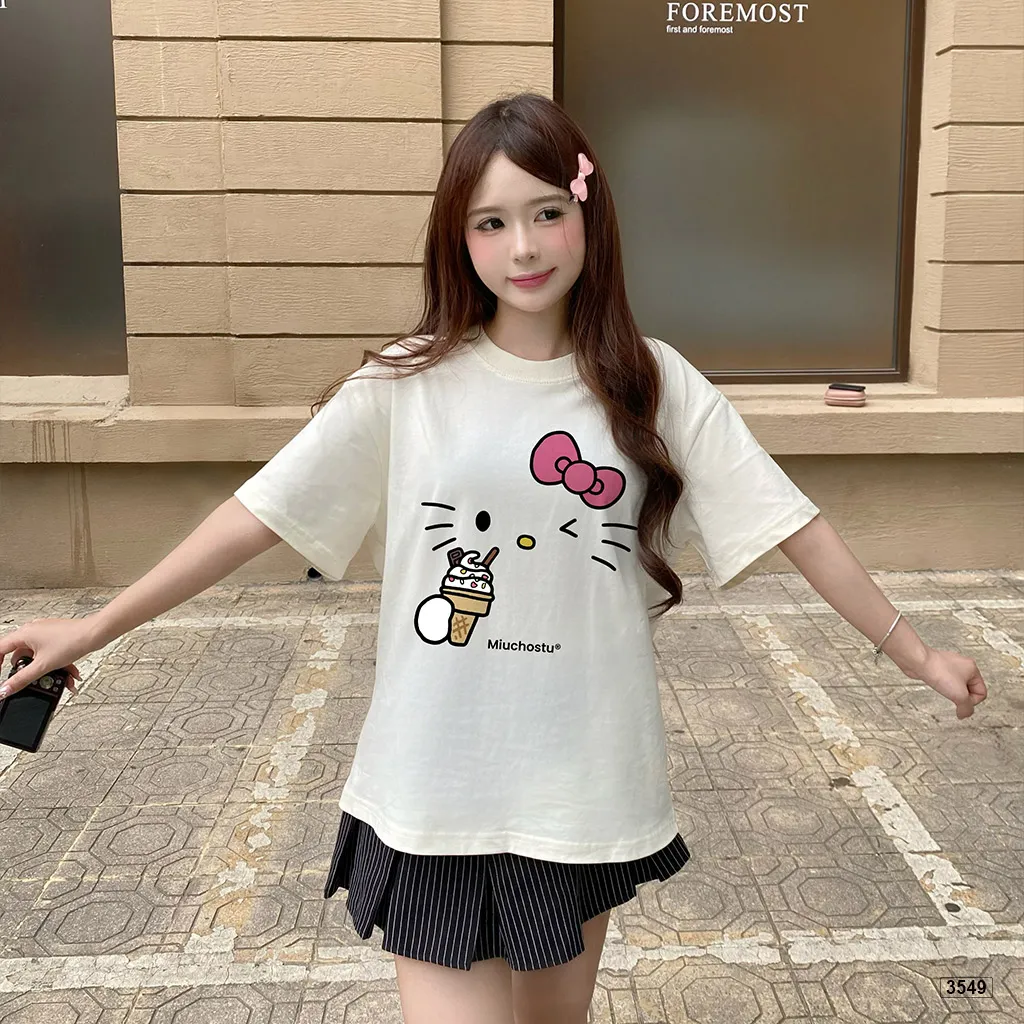 Áo thun boxy nữ tính kitty hot trend Miucho 3549_thumbnail_3