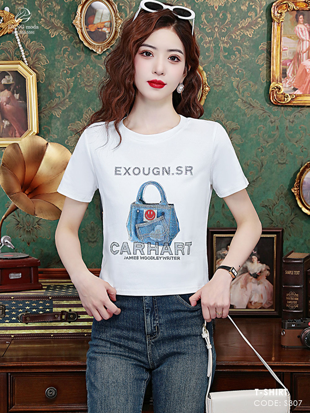 Áo Thun Quảng Châu S307 Trắng 9076_thumbnail_4