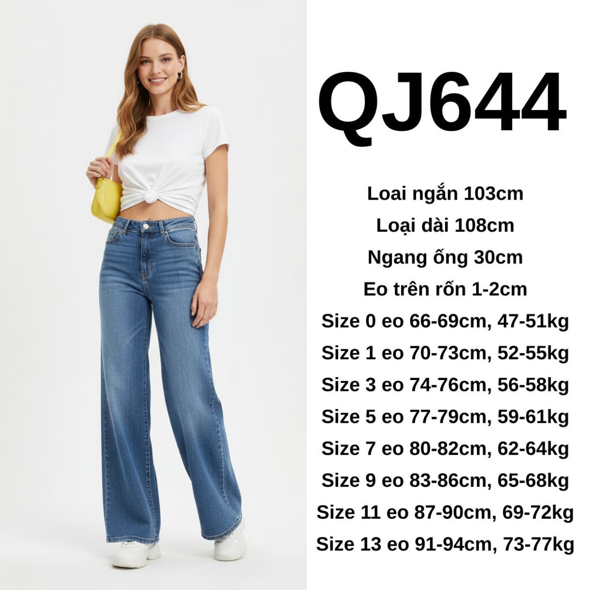 QJ644 Quần jeans JB - sáng