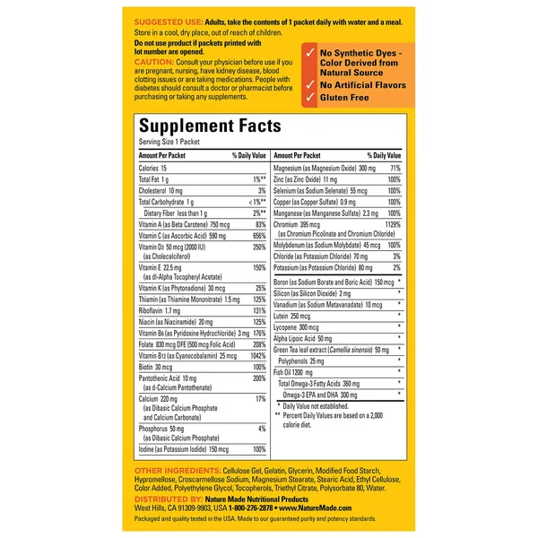 Viên Uống Hỗ Trợ Sức Khỏe Nature Made Diabetes Health Pack - Hộp 60 Gói_thumbnail_3