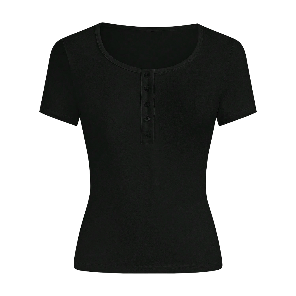 Áo thun trơn form ôm body cổ nút Beezy vải visco 4 chiều cao cấp thoáng mát_thumbnail_10