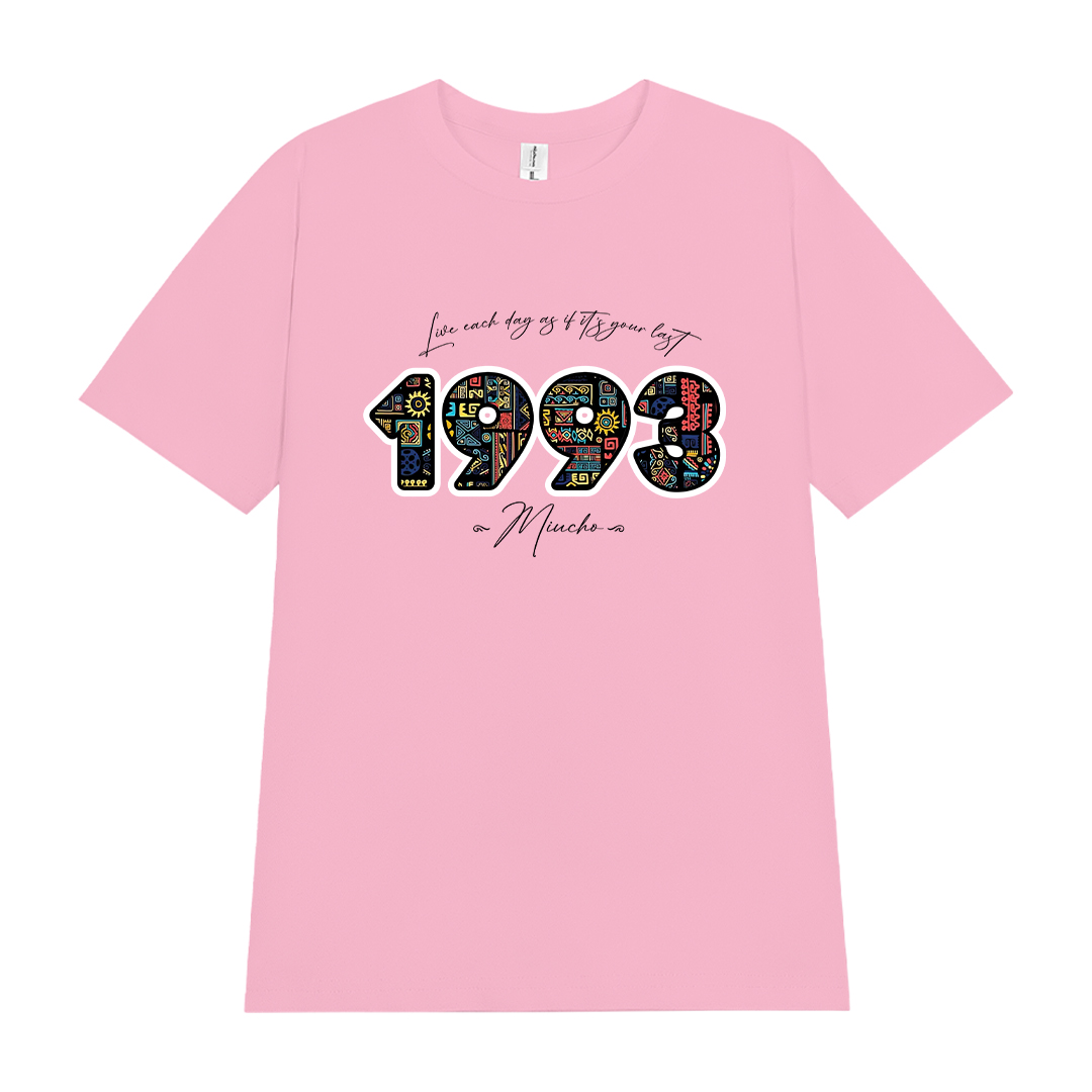 Áo thun nữ in năm sinh 1993 form vừa regular vải cotton 4c thoáng mát ARD1780 Miucho Chic in mix_thumbnail_9