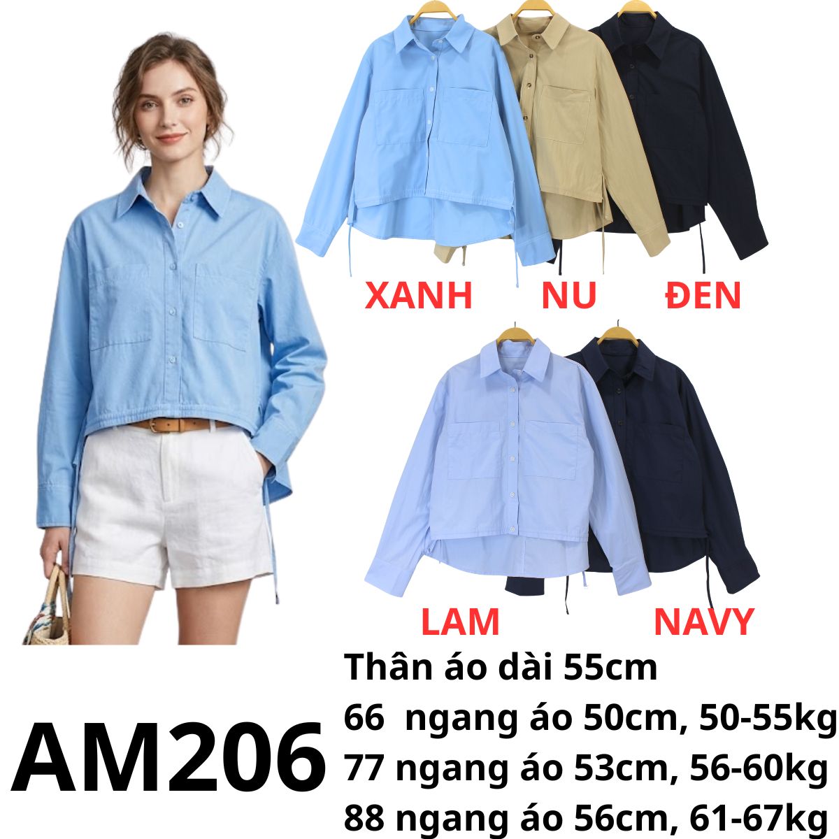 AM206- Áo sơ mi hàn