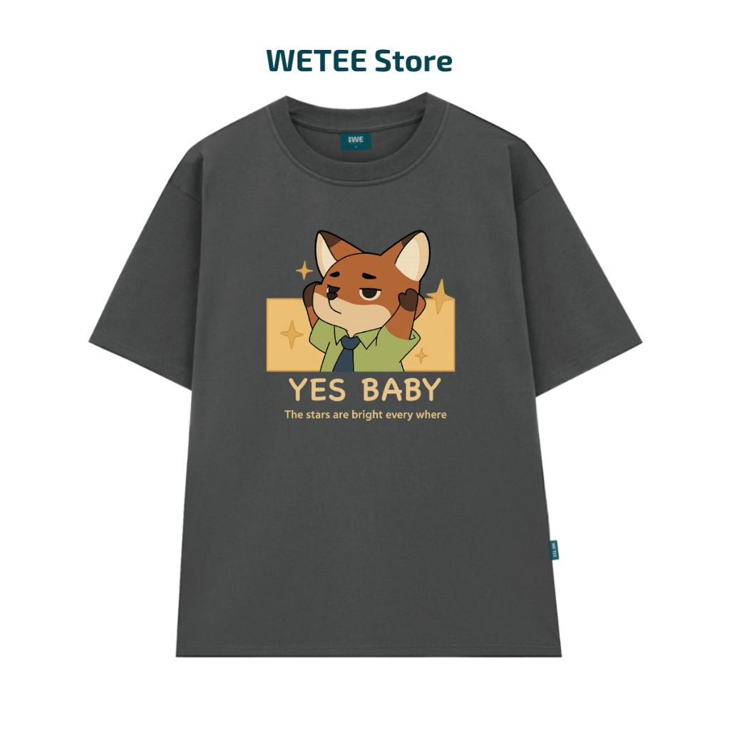Áo thun oversized nam nữ Couple Thỏ và Cáo Zootopia Hands Up Yes Baby - Local brand WE TEE T047_thumbnail_9
