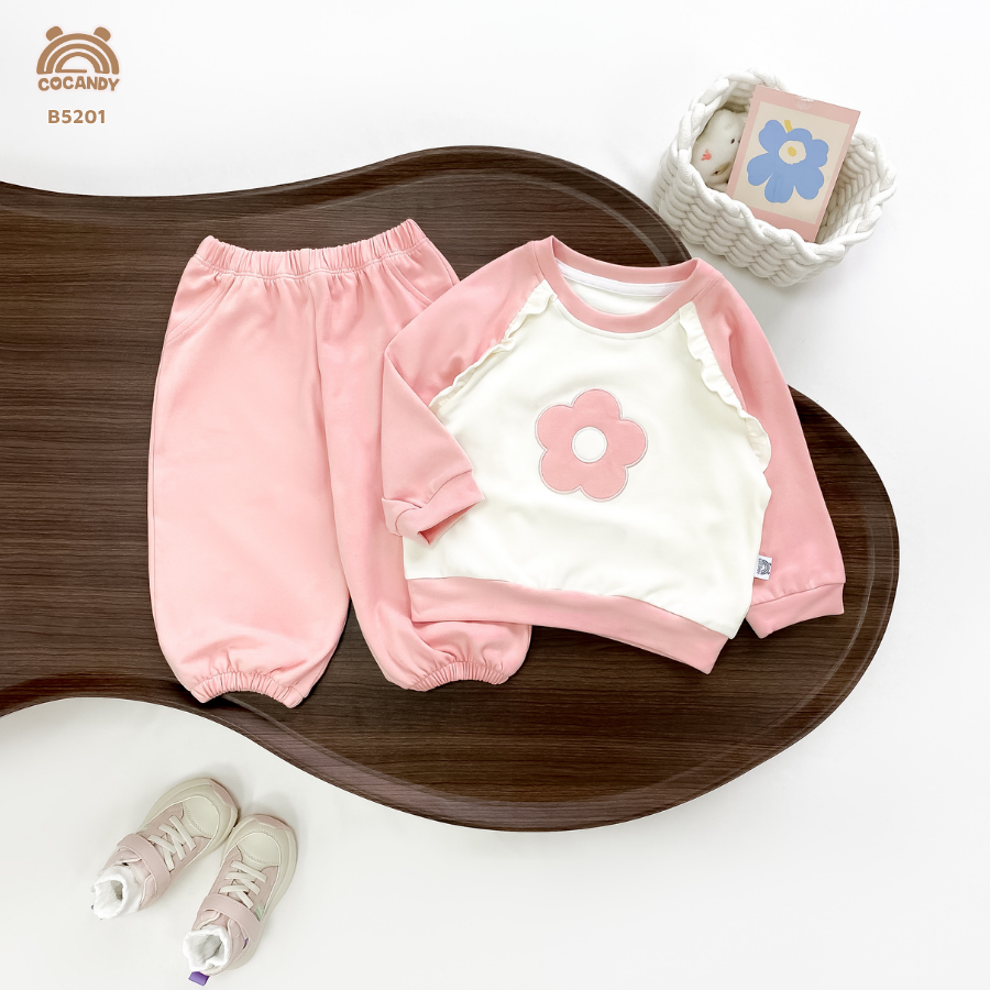 Bộ dài HỒNG BE phối bèo