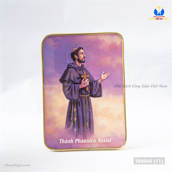 Tranh ảnh để bàn Thánh Phanxico Assisis 15x21cm