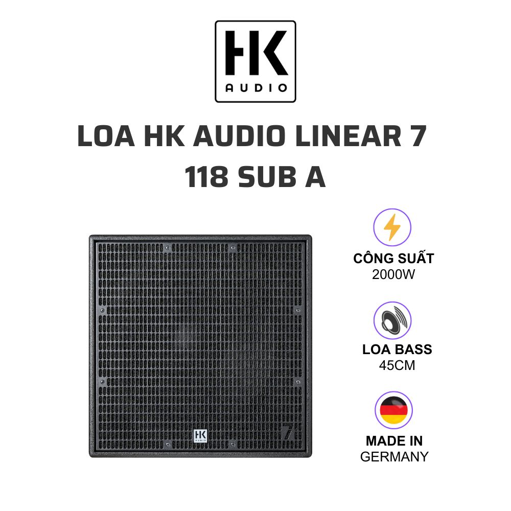 Loa HK Audio LINEAR 7 118 Sub A (bass 45cm, 2000W)
