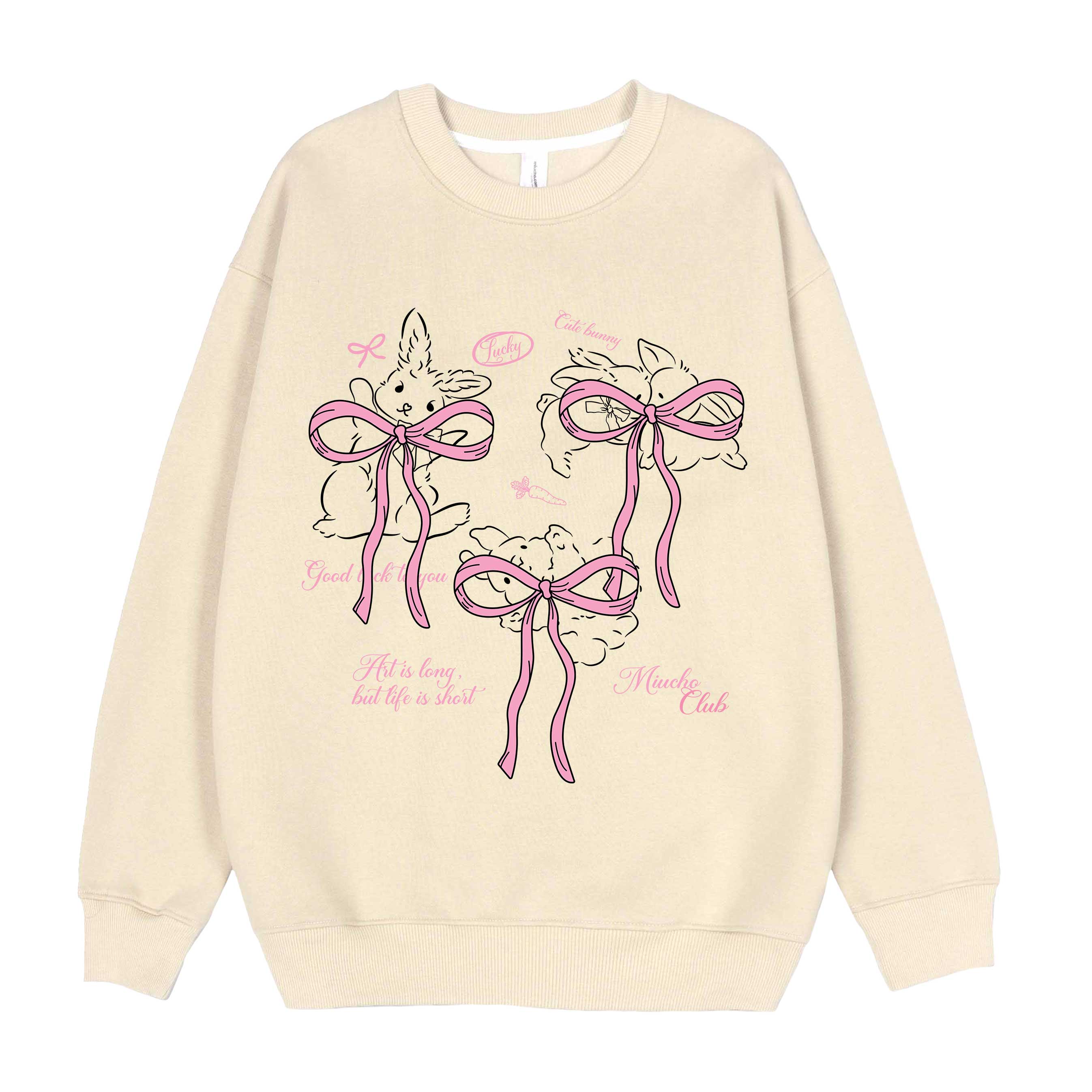 Áo sweater nam nữ form rộng vải nỉ chân cua 1644 Miucho in mix_thumbnail_0