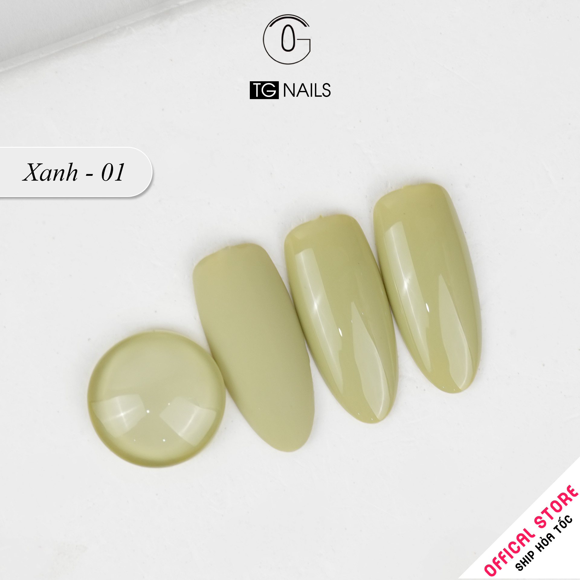 Sơn gel Xanh TG cọ tron chai 15ml