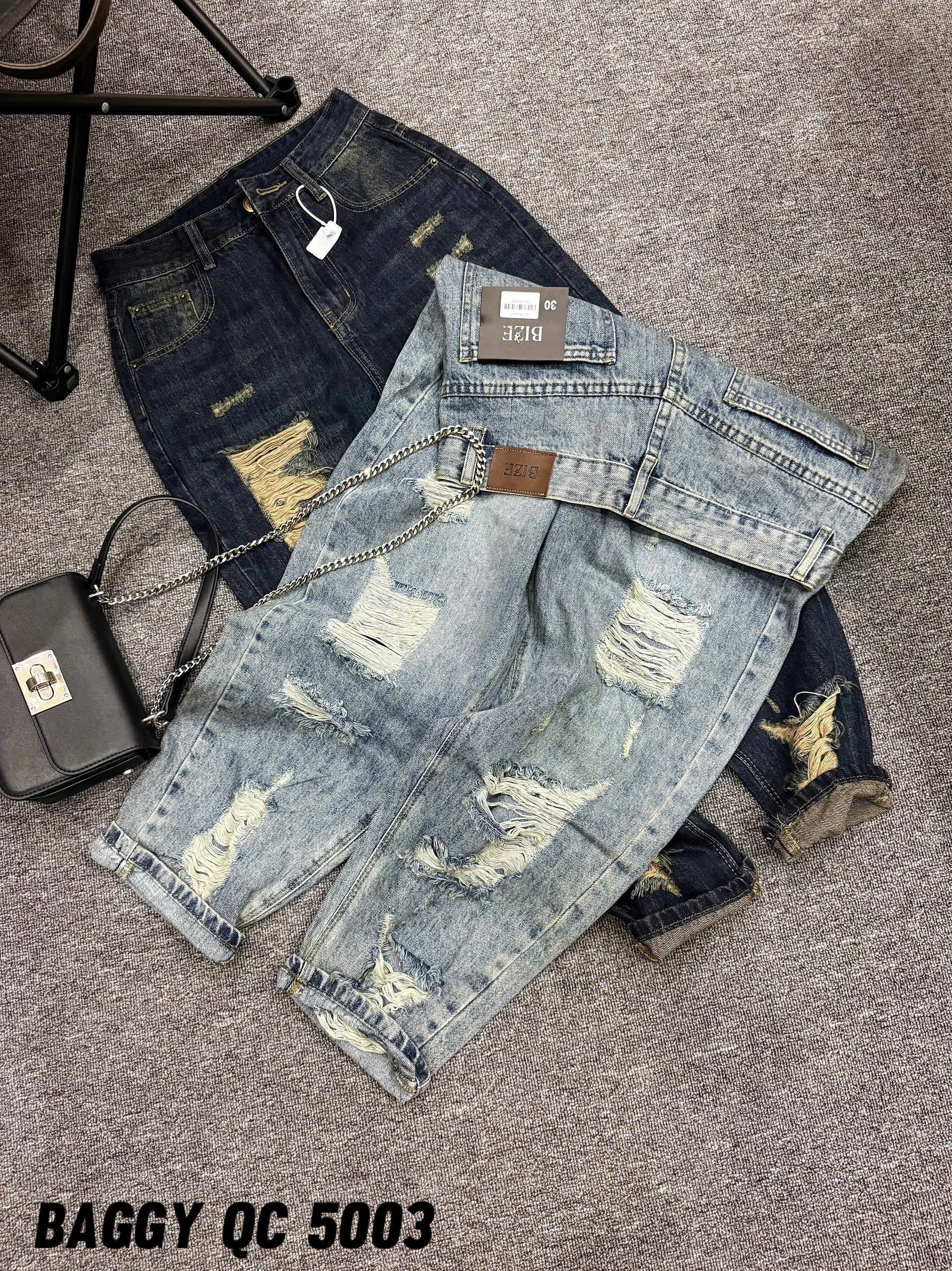 Quần baggy jean rách nhiều bigsize QJ5003 dành cho nàng béo mập từ 55-90kg_thumbnail_19