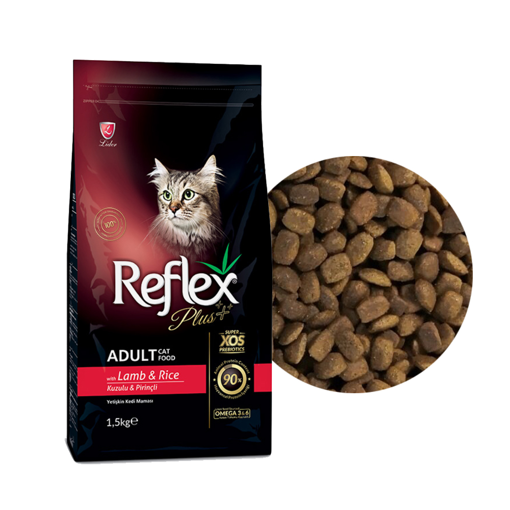 Thức ăn cho mèo REFLEX PLUS ADULT CAT FOOD LAMB AND RICE (Thịt cừu) 1.5KG_thumbnail_2