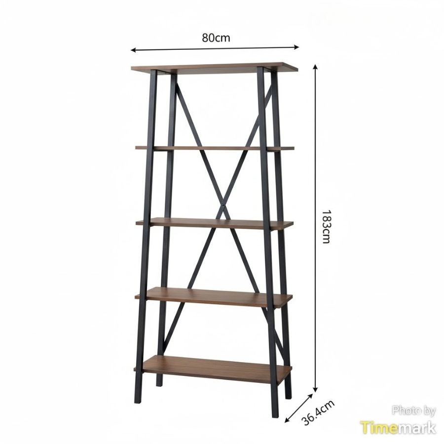 KỆ TRANG TRÍ 4 TẦNG CHỮ A INSPIRE Q MÀU NÂU