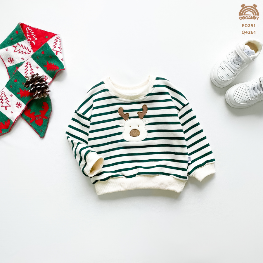 Áo dài XANH kẻ BE phối tuần lộc_thumbnail_1