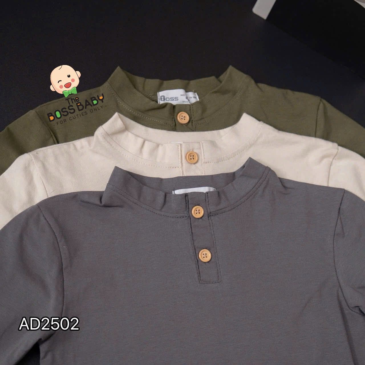 Set 3 áo cotton kem chì rêu cúc cổ_thumbnail_3