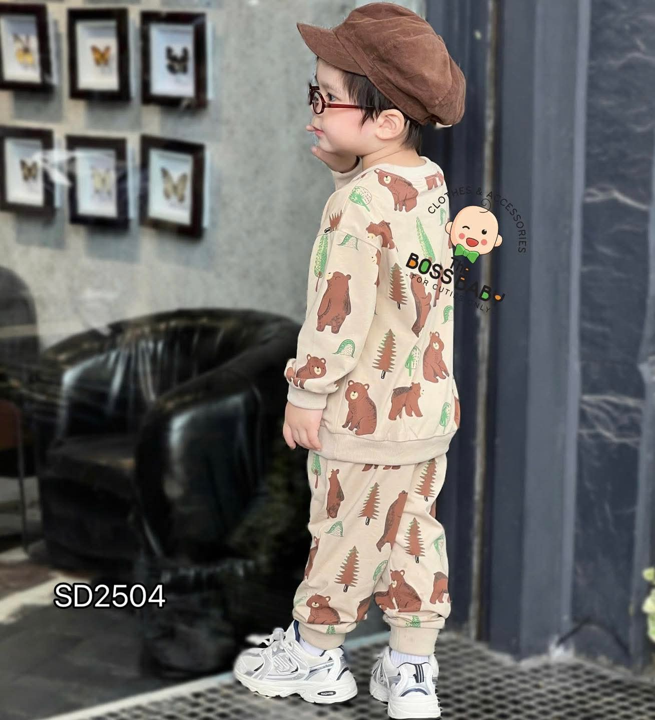 Set bộ cotton be họa tiết gấu nâu_thumbnail_1